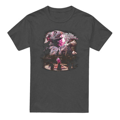 Charcoal - Front - Dark Crystal Unisex Adult Power Mad Heather T-Shirt