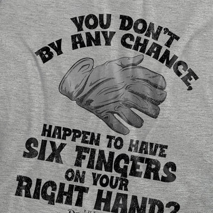 Athletic - Side - The Princess Bride Womens-Ladies Six Fingered Glove Heather T-Shirt
