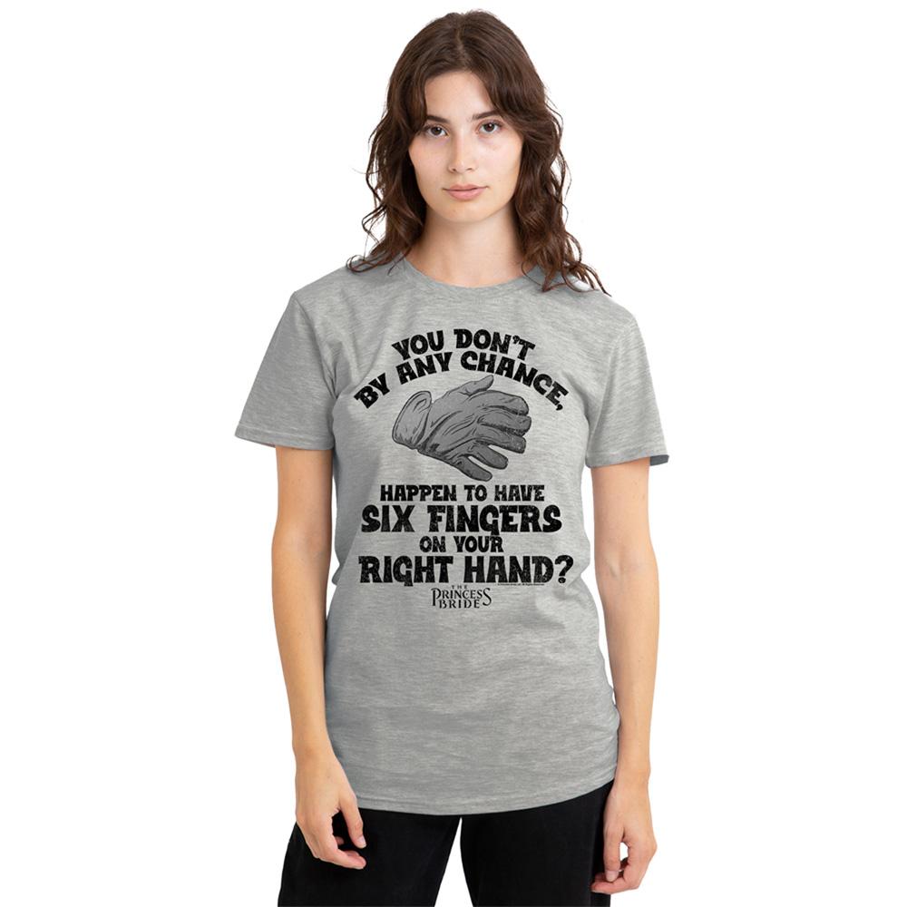 Athletic - Lifestyle - The Princess Bride Womens-Ladies Six Fingered Glove Heather T-Shirt