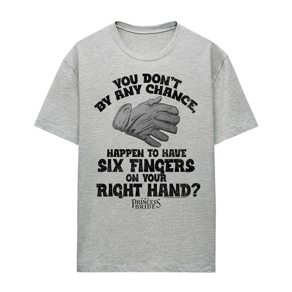 Athletic - Front - The Princess Bride Womens-Ladies Six Fingered Glove Heather T-Shirt
