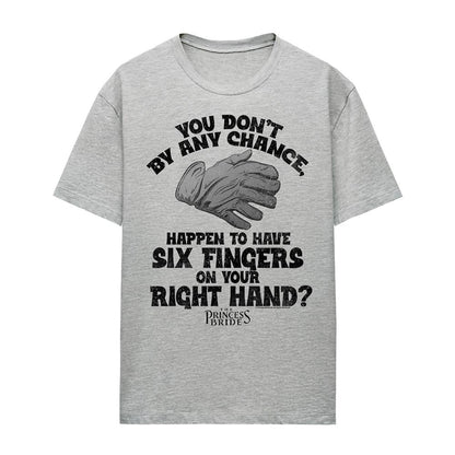 Athletic - Front - The Princess Bride Womens-Ladies Six Fingered Glove Heather T-Shirt