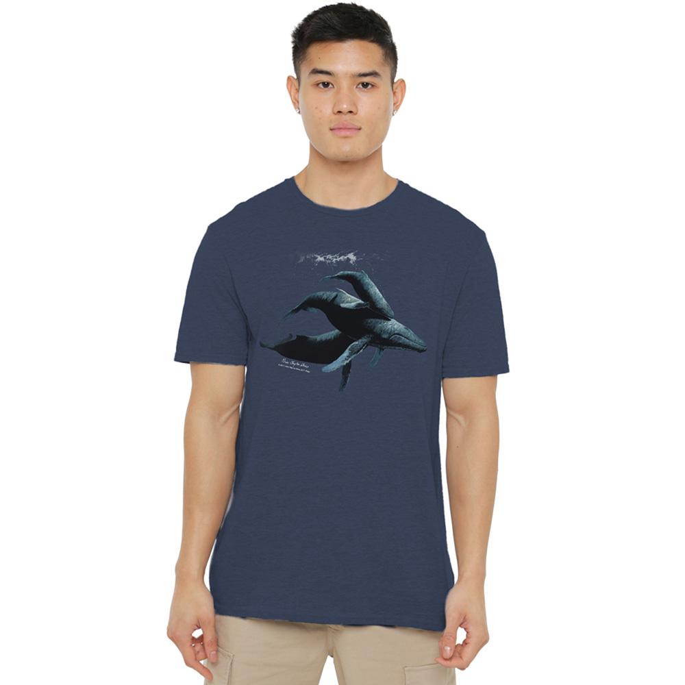Navy - Lifestyle - Wildlife Unisex Adult Power&Grace Heather T-Shirt