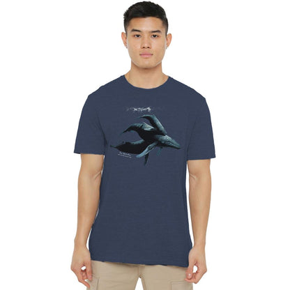 Navy - Lifestyle - Wildlife Unisex Adult Power&Grace Heather T-Shirt