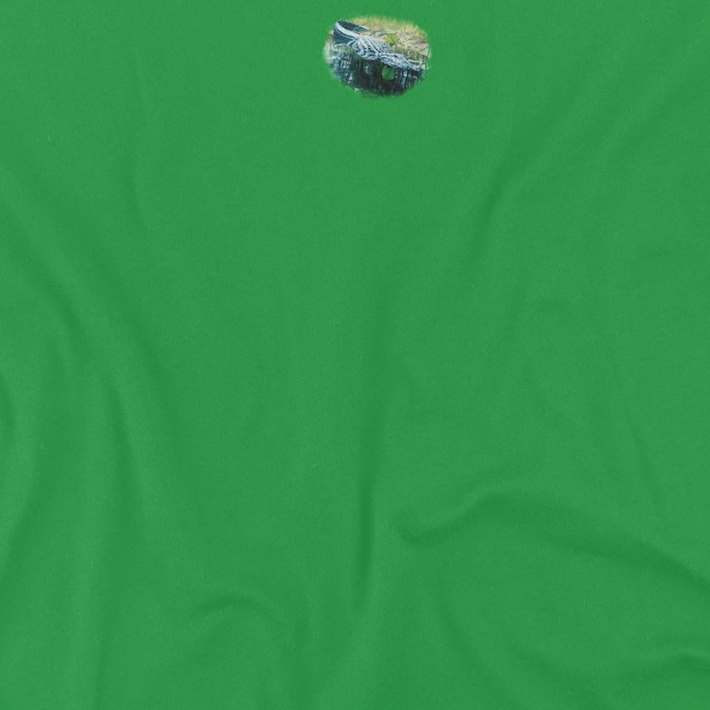 Kelly Green - Side - Wildlife Unisex Adult The Waters Fine Heather T-Shirt