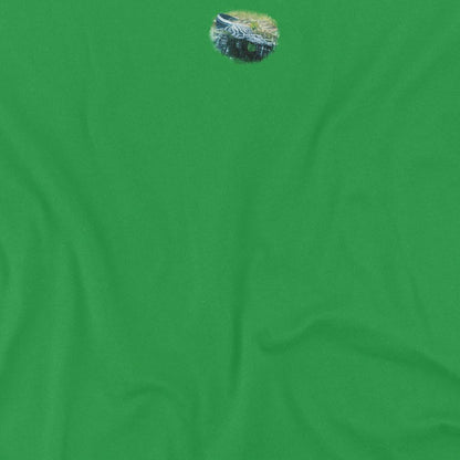 Kelly Green - Side - Wildlife Unisex Adult The Waters Fine Heather T-Shirt