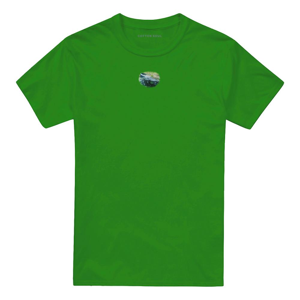 Kelly Green - Front - Wildlife Unisex Adult The Waters Fine Heather T-Shirt