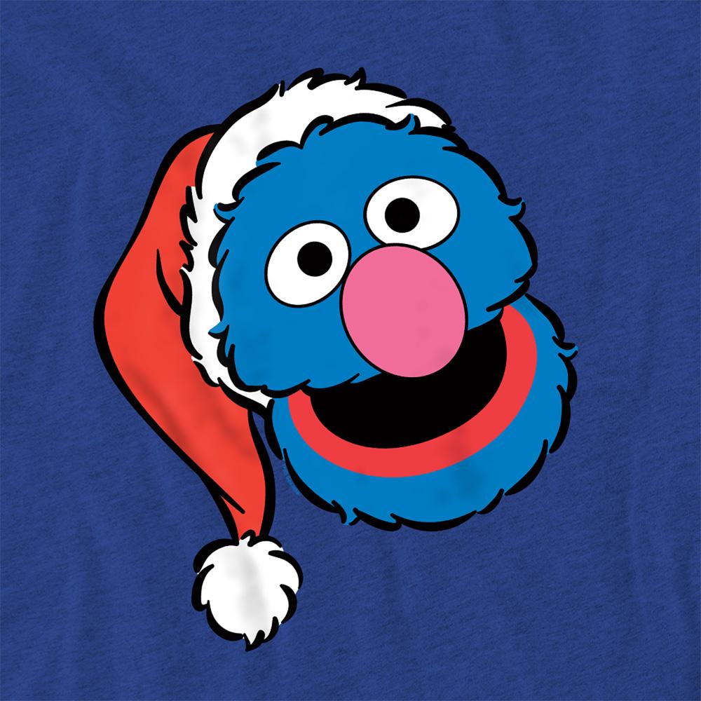 Charcoal - Side - Sesame Street Unisex Adult One Colour Logo Heather T-Shirt