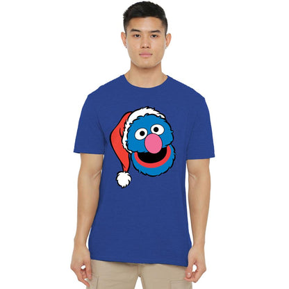 Charcoal - Lifestyle - Sesame Street Unisex Adult One Colour Logo Heather T-Shirt
