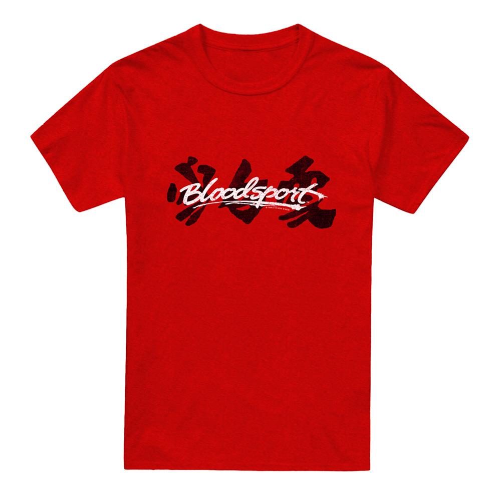 Red - Front - Bloodsport Unisex Adult Kanji Heather T-Shirt