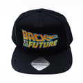 Black - Front - Back To The Future Mens Classic Logo Baseball Cap