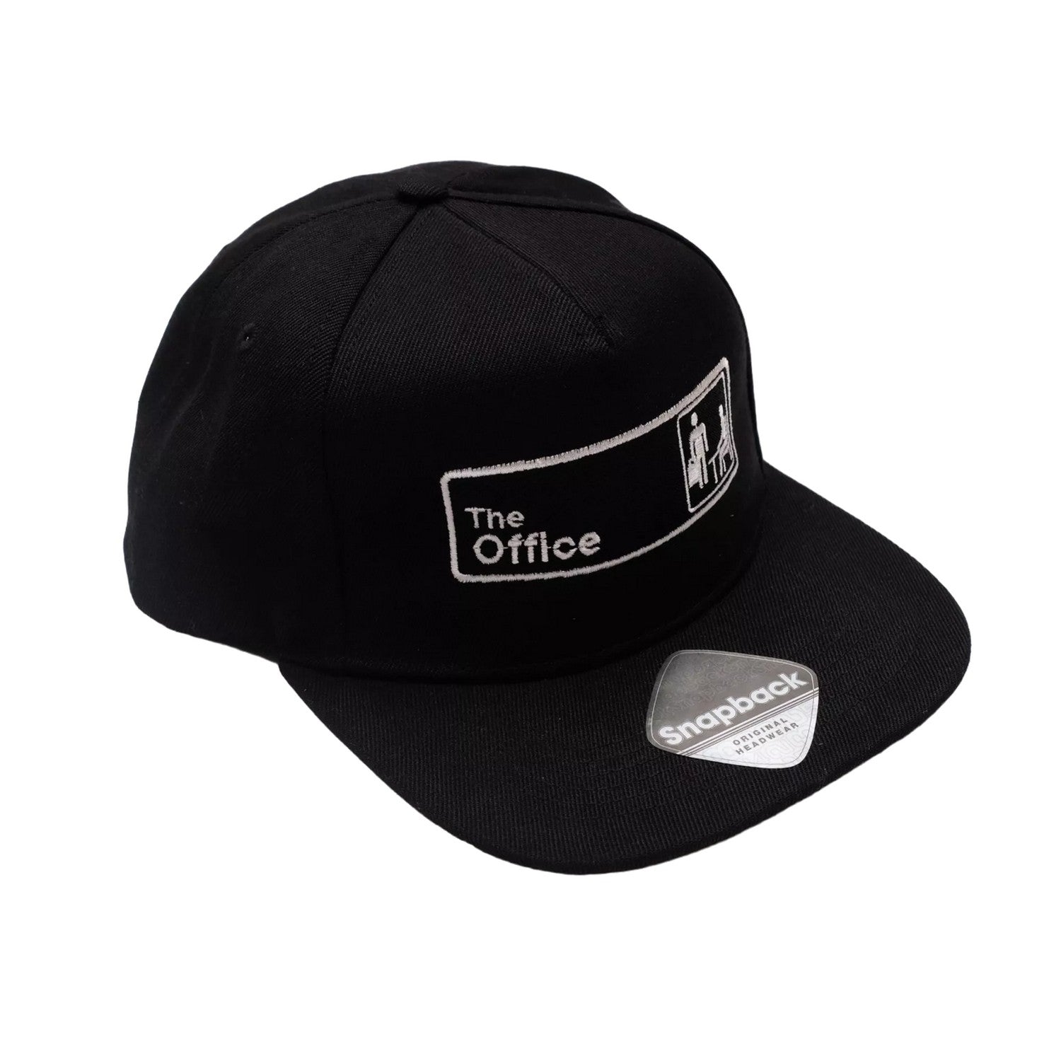 Black - Back - The Office Mens Logo Snapback Baseball Cap