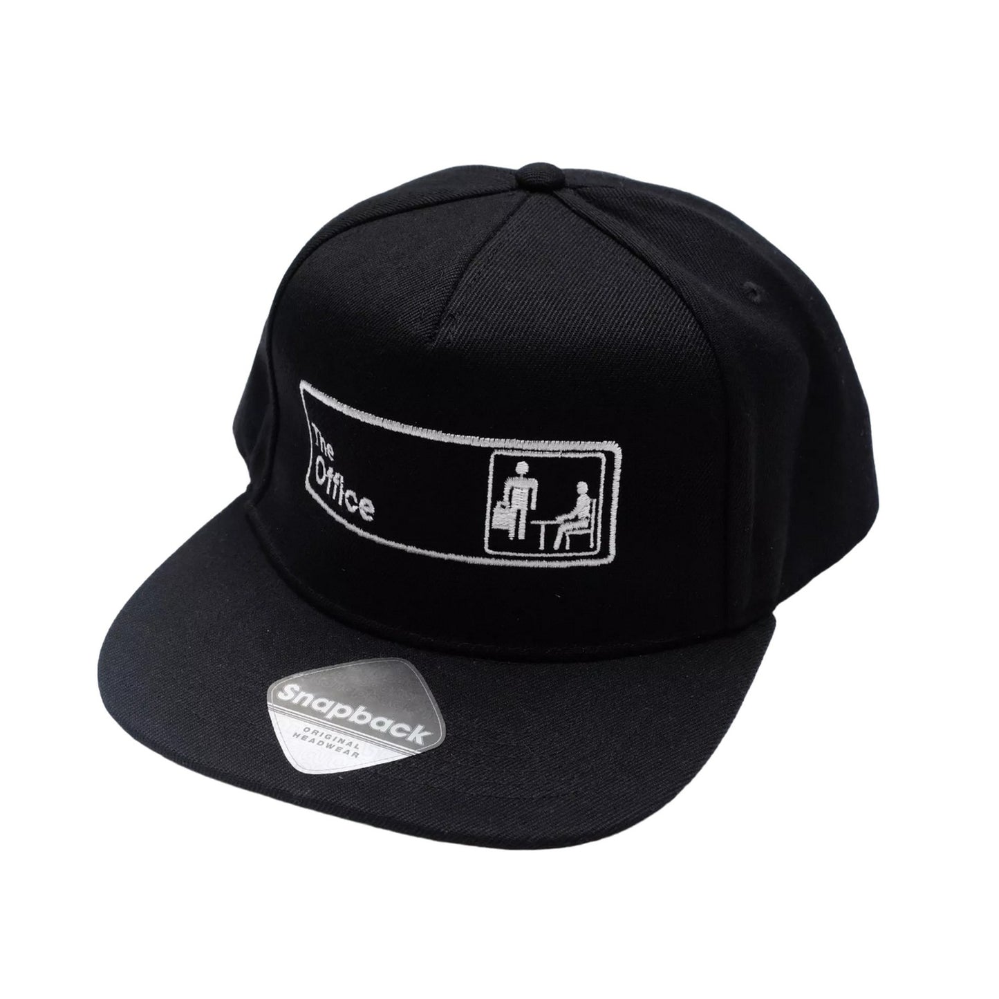 Black - Side - The Office Mens Logo Snapback Baseball Cap