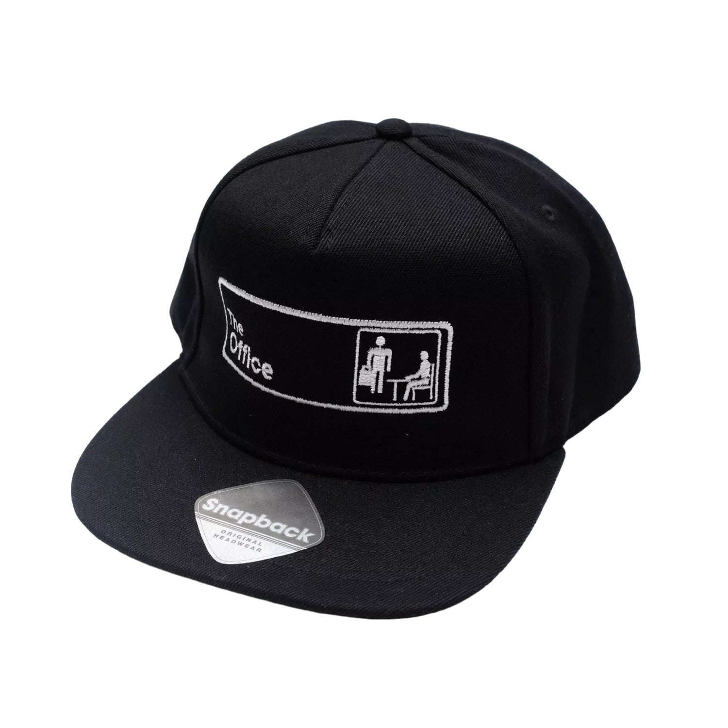 Black - Side - The Office Mens Logo Snapback Baseball Cap