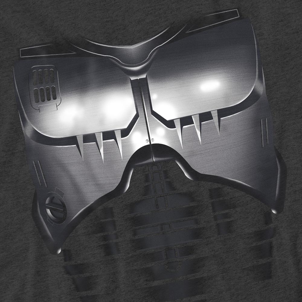 Charcoal - Side - Robocop Unisex Adult Armour Heather T-Shirt