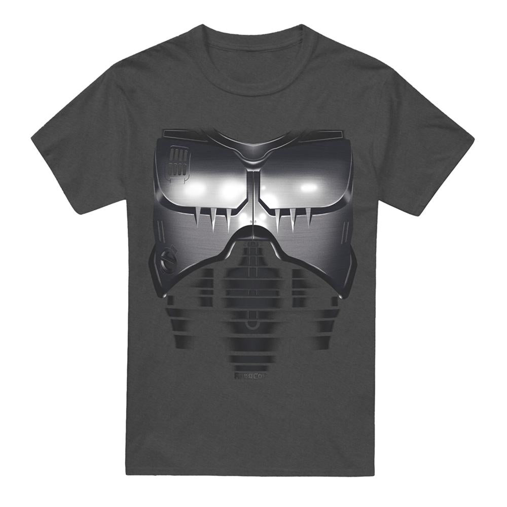 Charcoal - Front - Robocop Unisex Adult Armour Heather T-Shirt