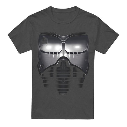 Charcoal - Front - Robocop Unisex Adult Armour Heather T-Shirt