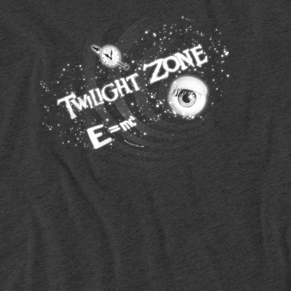 Charcoal - Side - The Twilight Zone Unisex Adult Another Dimension Heather T-Shirt