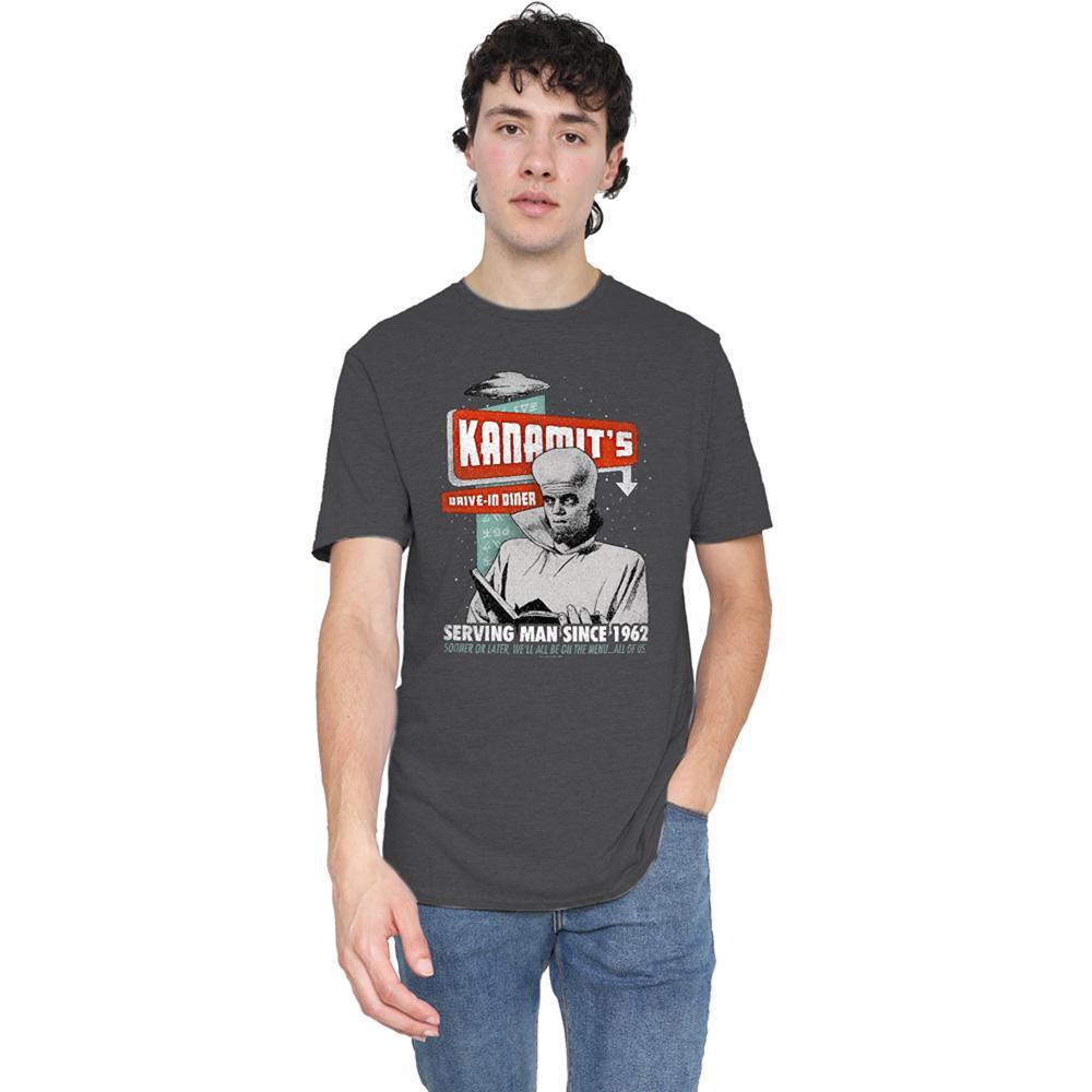 Charcoal - Lifestyle - The Twilight Zone Unisex Adult Kanamits Diner Heather T-Shirt