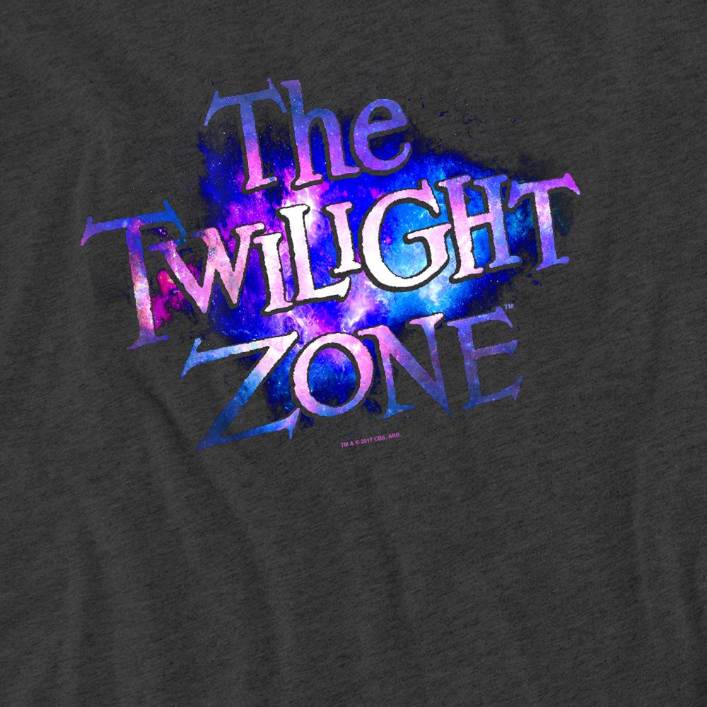 Charcoal - Side - The Twilight Zone Unisex Adult Twilight Galaxy Heather T-Shirt