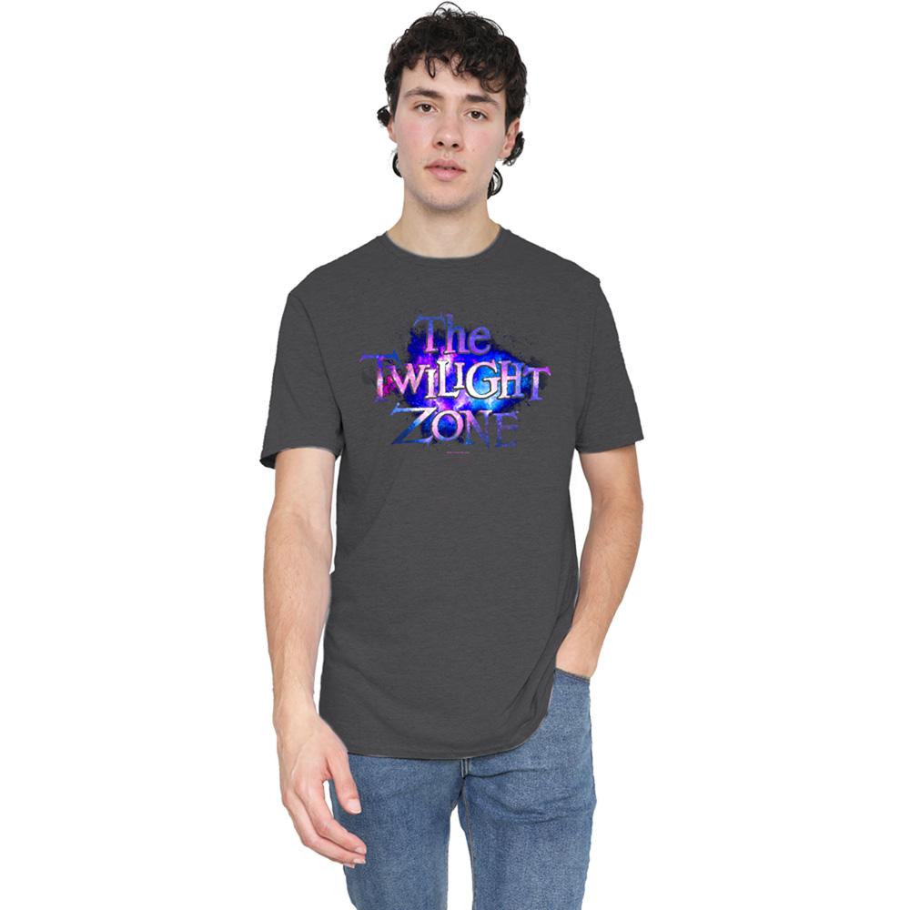 Charcoal - Lifestyle - The Twilight Zone Unisex Adult Twilight Galaxy Heather T-Shirt