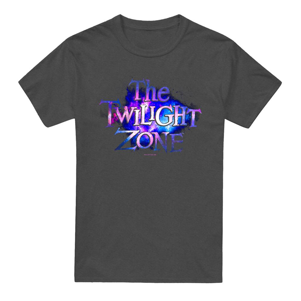 Charcoal - Front - The Twilight Zone Unisex Adult Twilight Galaxy Heather T-Shirt