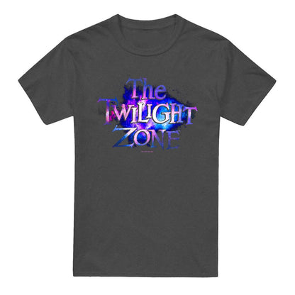 Charcoal - Front - The Twilight Zone Unisex Adult Twilight Galaxy Heather T-Shirt