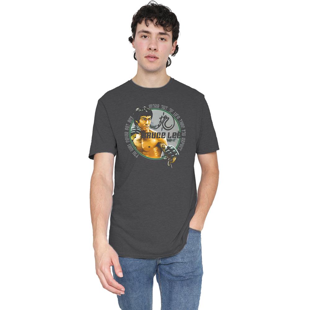 Charcoal - Lifestyle - Bruce Lee Unisex Adult Expectations Heather T-Shirt