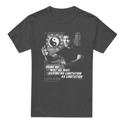 Charcoal - Front - Bruce Lee Unisex Adult No Way As A Way Heather T-Shirt