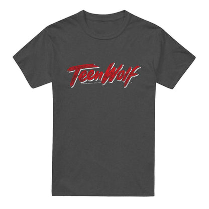 Charcoal - Front - Teen Wolf Unisex Adult Scrawl Logo Heather T-Shirt