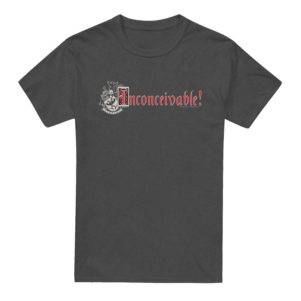 Red - Front - The Princess Bride Unisex Adult Vizzini Crest Heather T-Shirt