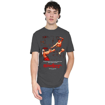 Charcoal - Back - Bloodsport Unisex Adult Poster Heather T-Shirt