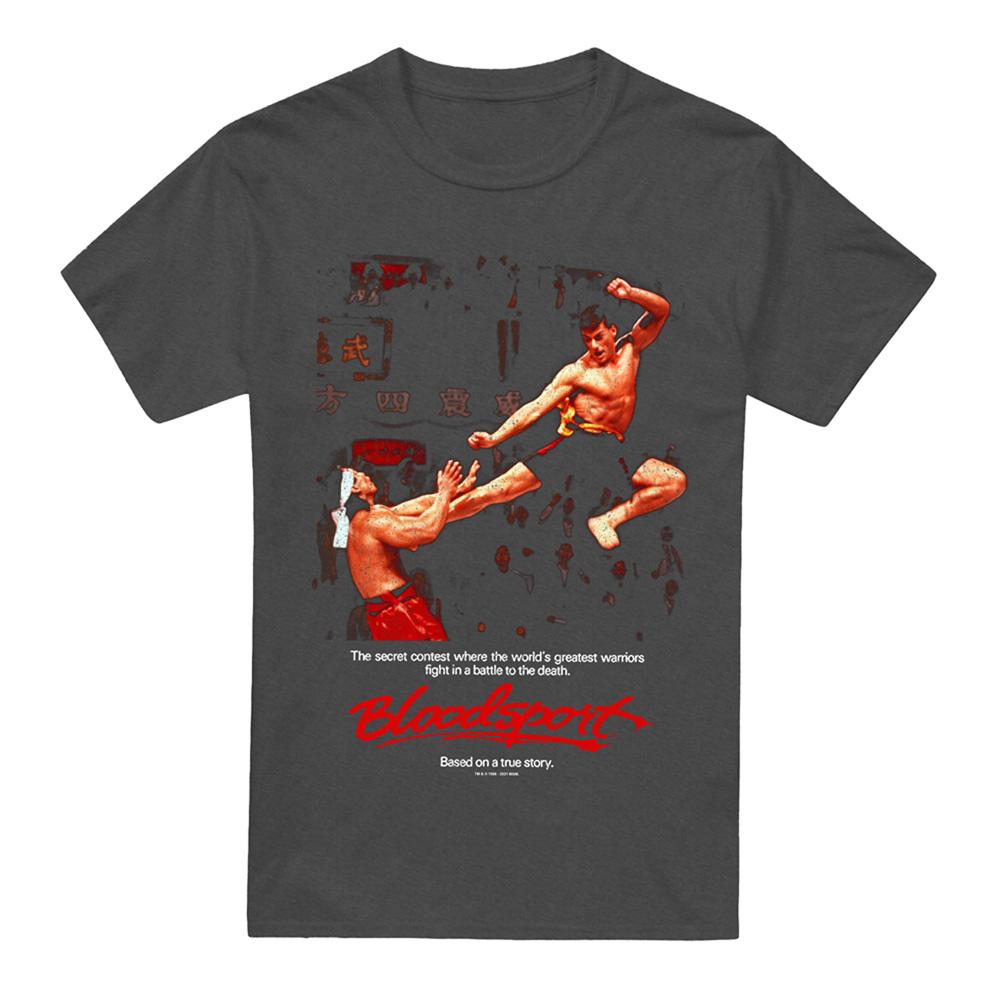 Charcoal - Front - Bloodsport Unisex Adult Poster Heather T-Shirt