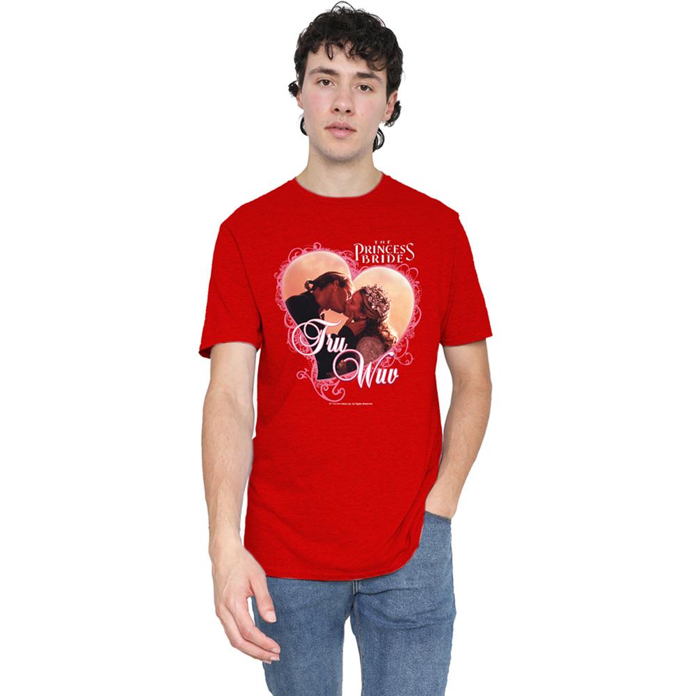 Red - Back - The Princess Bride Unisex Adult Tru Wuv Heather T-Shirt