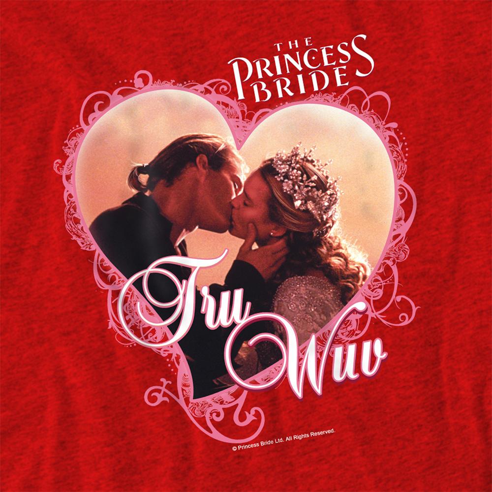 Red - Side - The Princess Bride Unisex Adult Tru Wuv Heather T-Shirt