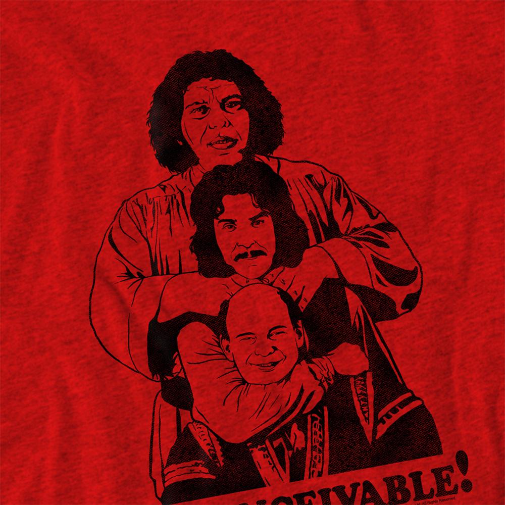 Red - Side - The Princess Bride Unisex Adult Inconceivable! Heather T-Shirt
