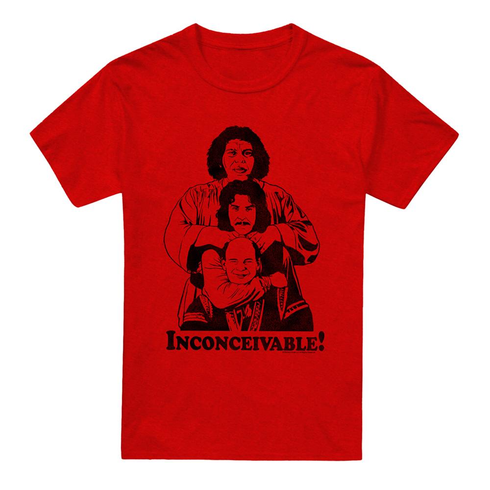 Red - Front - The Princess Bride Unisex Adult Inconceivable! Heather T-Shirt