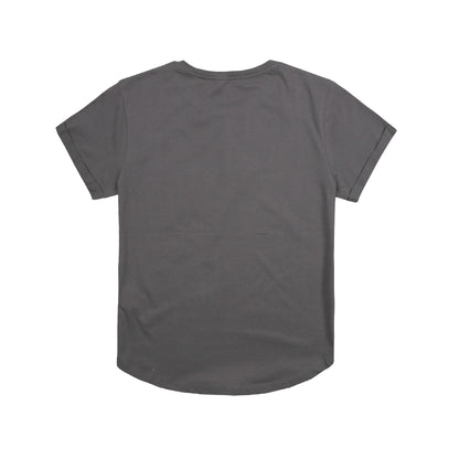 Dark Charcoal - Back - Wonder Woman Womens-Ladies Metallic Logo T-Shirt