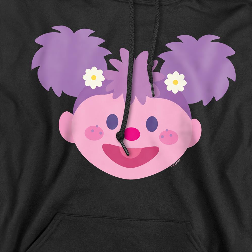 Black - Side - Sesame Street Unisex Adult Abby Cadabby Kawaii Face Hoodie