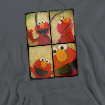 Charcoal - Side - Sesame Street Unisex Adult Elmo Photobooth Hoodie