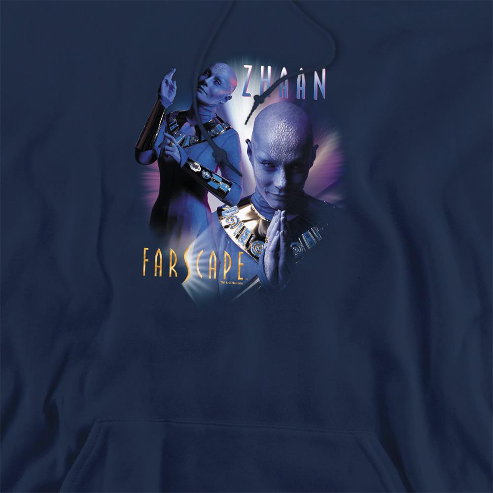 Navy - Side - Farscape Unisex Adult Zhaan Hoodie
