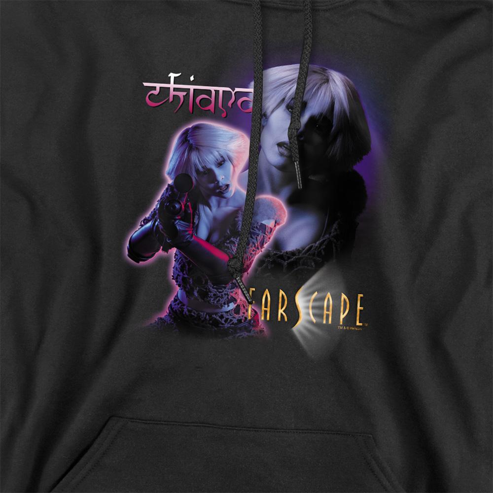 Black - Side - Farscape Unisex Adult Chiana Hoodie
