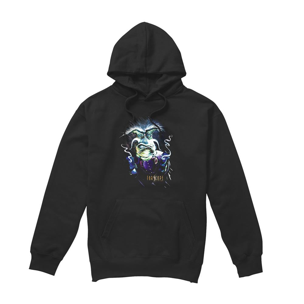 Black - Front - Farscape Unisex Adult Smoking Guns Rygel Hoodie