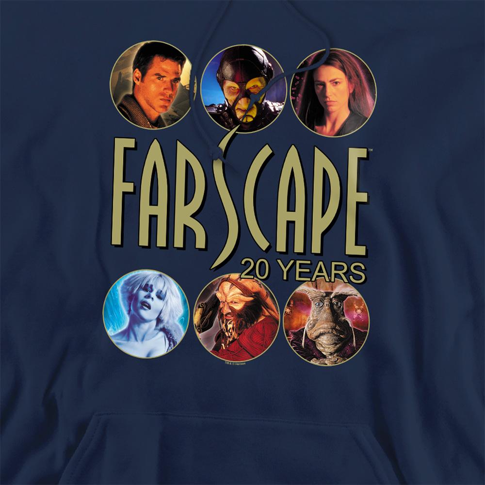 Navy - Side - Farscape Unisex Adult 20 Years Hoodie