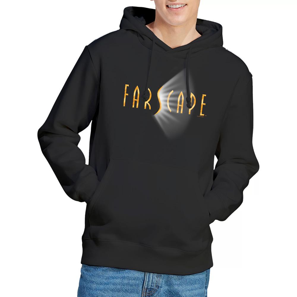 Black - Back - Farscape Unisex Adult Logo Hoodie