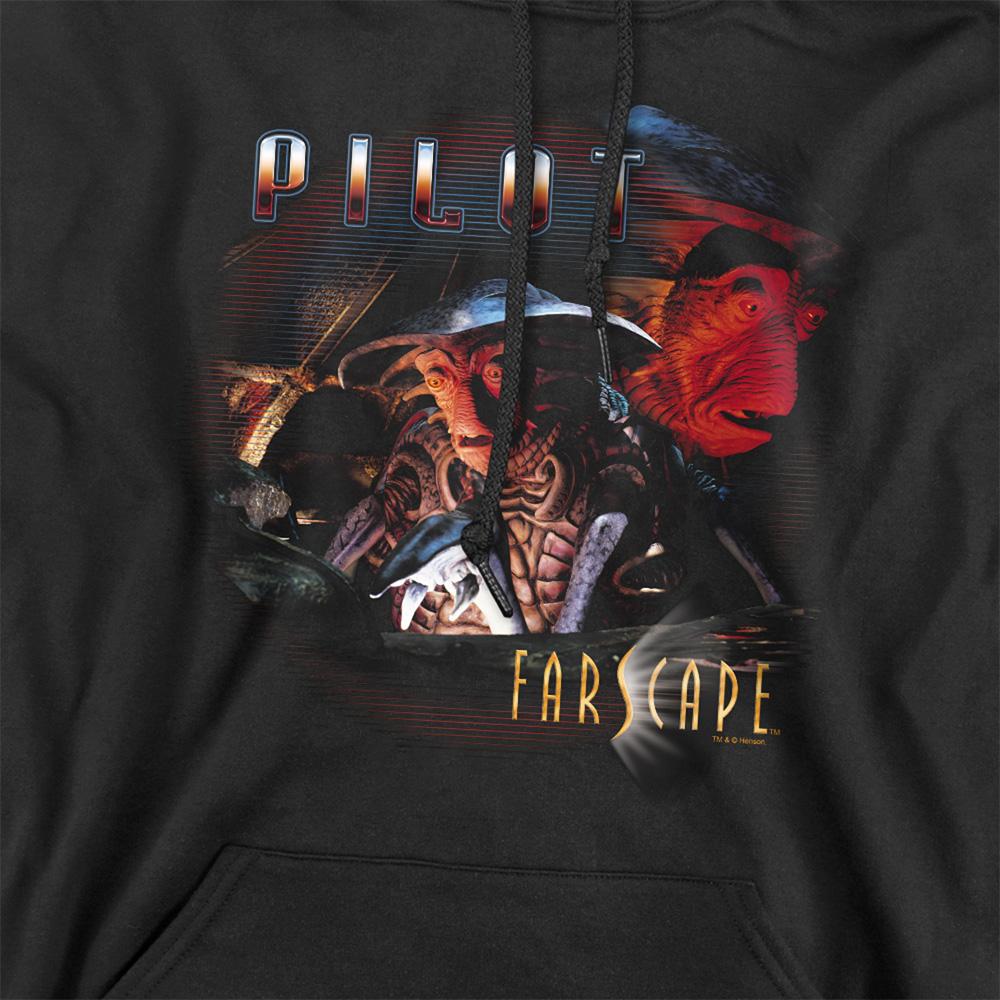 Black - Side - Farscape Unisex Adult Pilot Pilot Hoodie