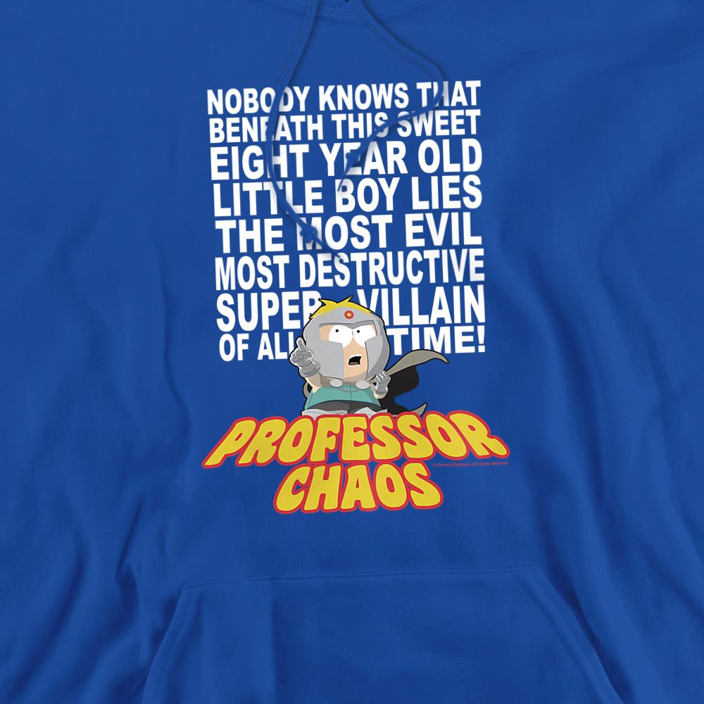 Royal Blue - Back - South Park Unisex Adult Professor Chaos Hoodie