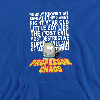 Royal Blue - Back - South Park Unisex Adult Professor Chaos Hoodie