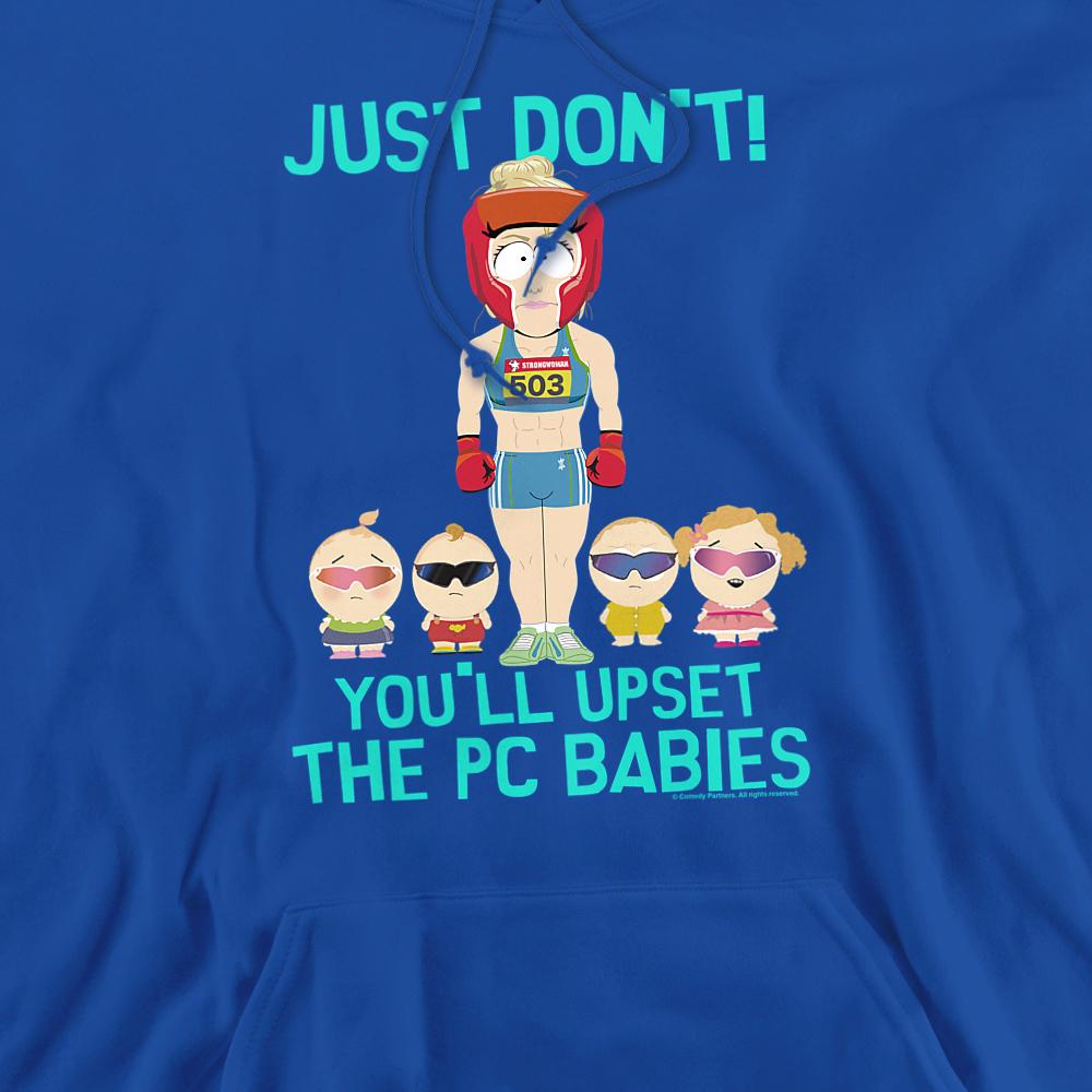 Royal Blue - Back - South Park Unisex Adult PC Babies Hoodie