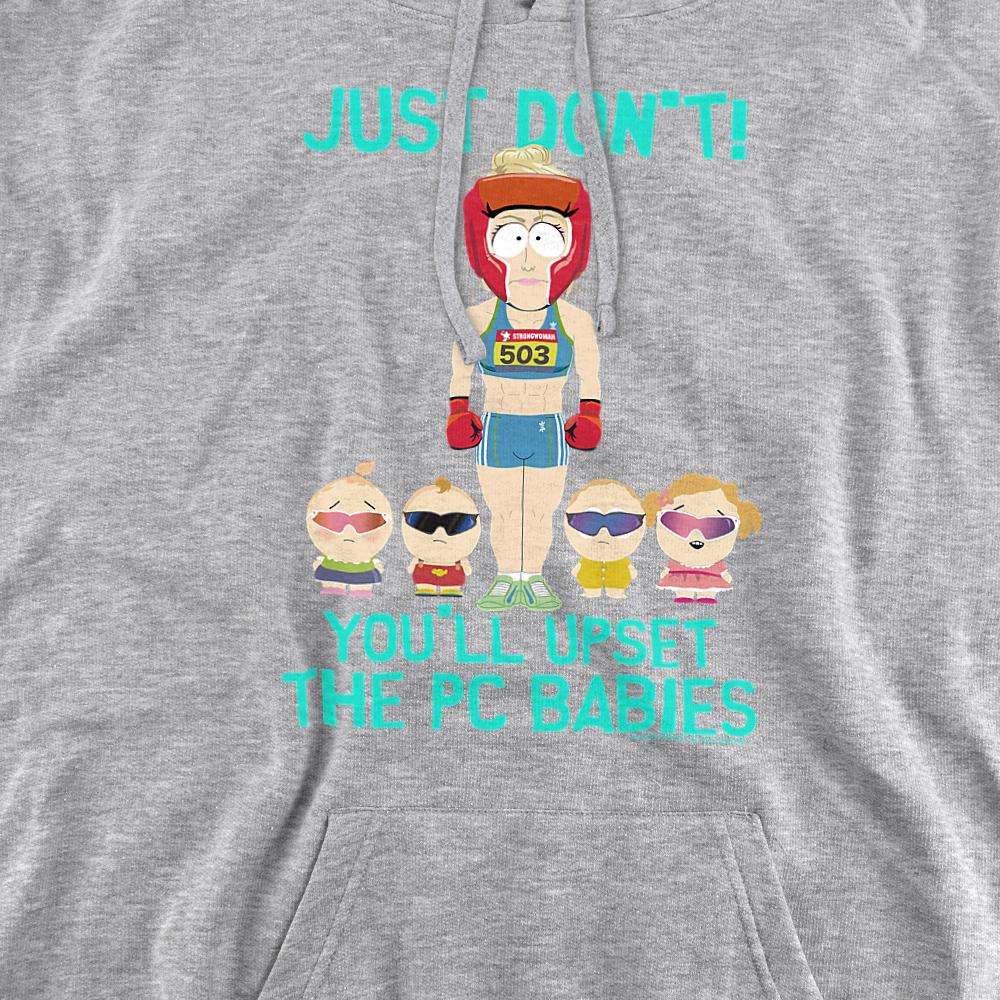 Athletic Heather - Back - South Park Unisex Adult PC Babies Hoodie