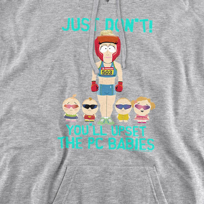 Athletic Heather - Back - South Park Unisex Adult PC Babies Hoodie